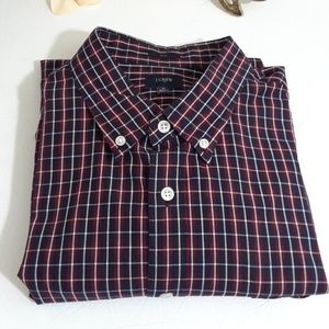 J. Crew Men's Slim plaid Button down shirt…